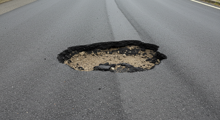 道路陥没によるパンク！不当な過失割合に泣き寝入りしないためのガイド
