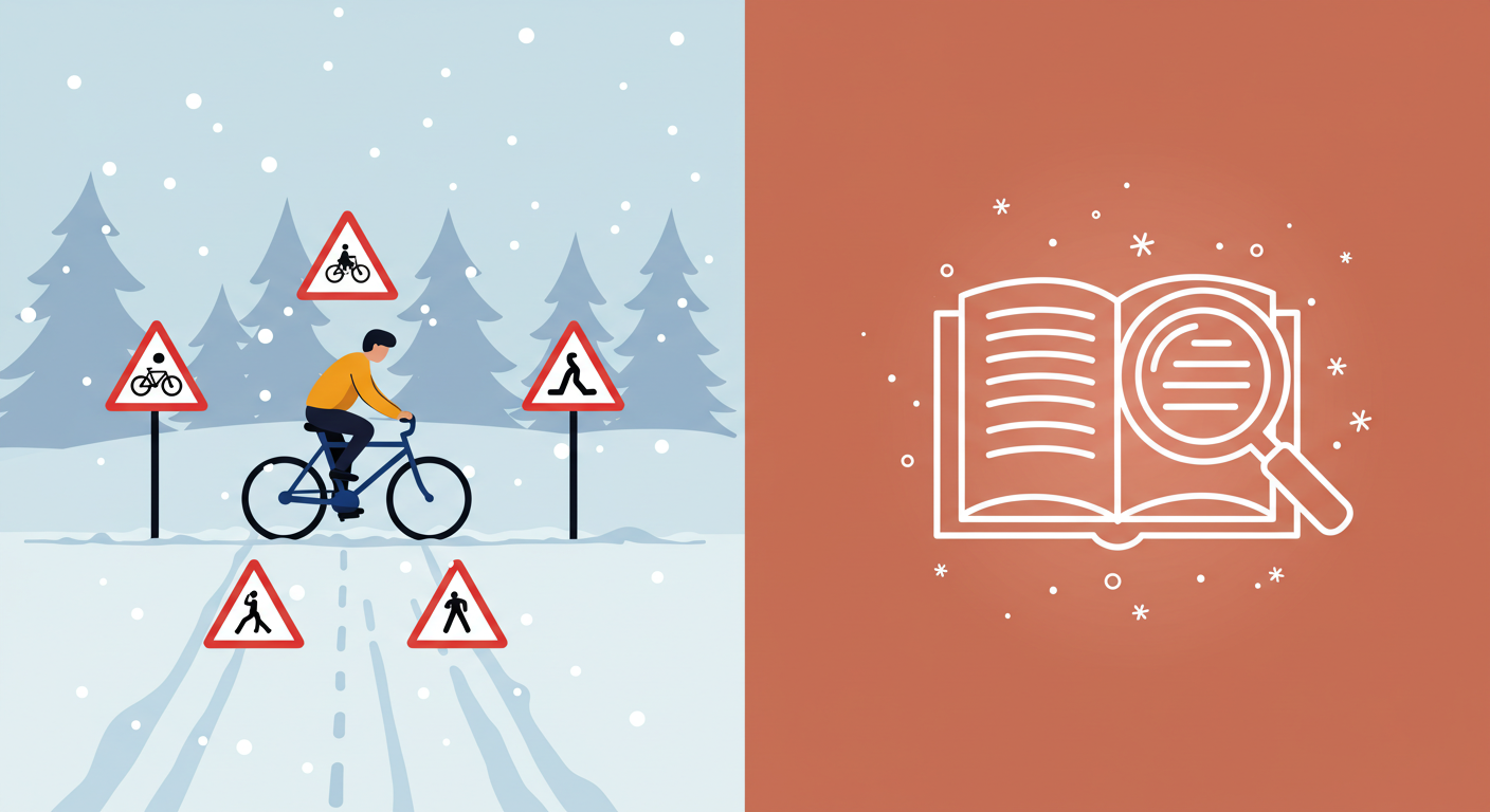 雪道での自転車事故の危険性と法的責任