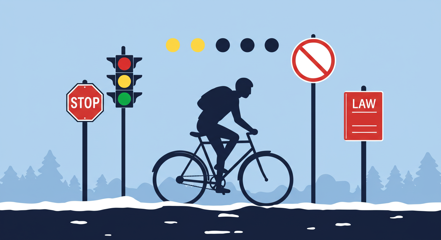 雪道での自転車事故における運転者の基本的な法的責任(道路交通法上の義務)
