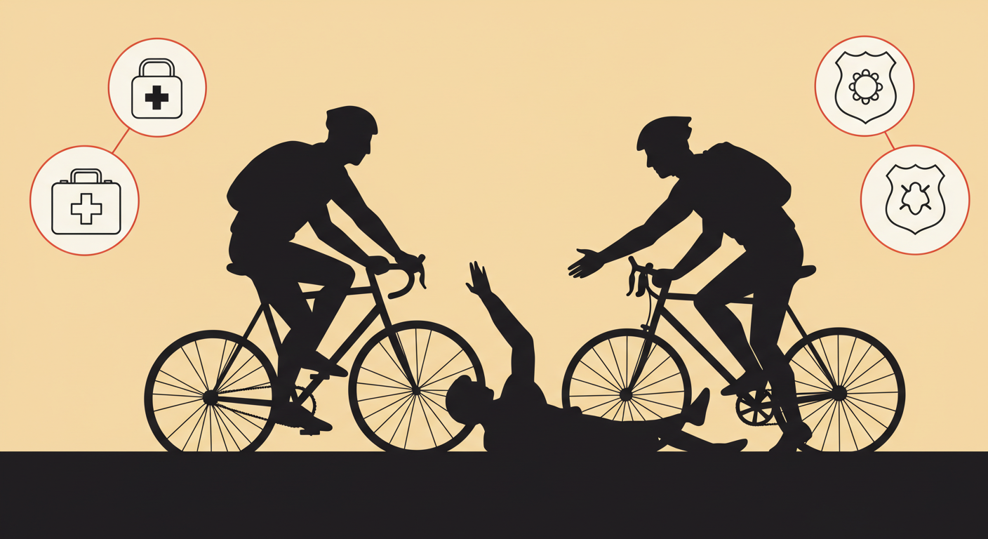 非接触事故を起こしてしまった…相手の自転車や歩行者への対応と法的義務