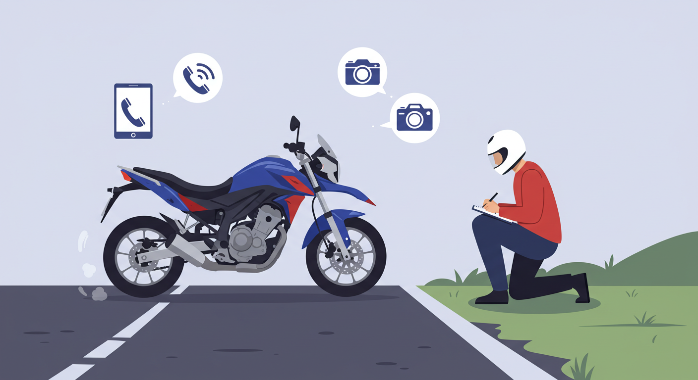 グルービングでのバイク事故後の対処法|弁護士依頼と賠償請求のポイント