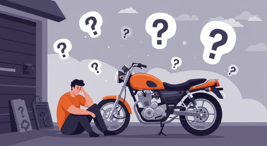 なぜ?バイク修理に持っていけない状況とその深刻な悩み