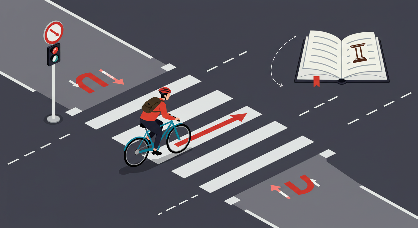 信号のない交差点で自転車は一時停止すべき?優先関係と法的根拠を解説