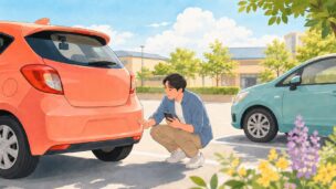 01_アイキャッチ：車をぶつけたかもと不安・傷なしでも必要な対処