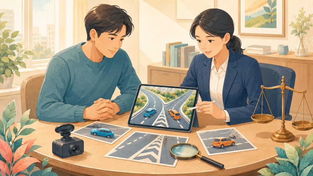 一般道の合流事故で過失割合を争う方法