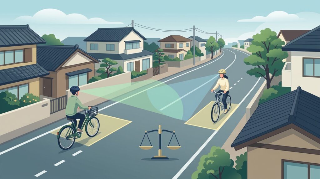 1-3. 自転車同士の正面衝突
